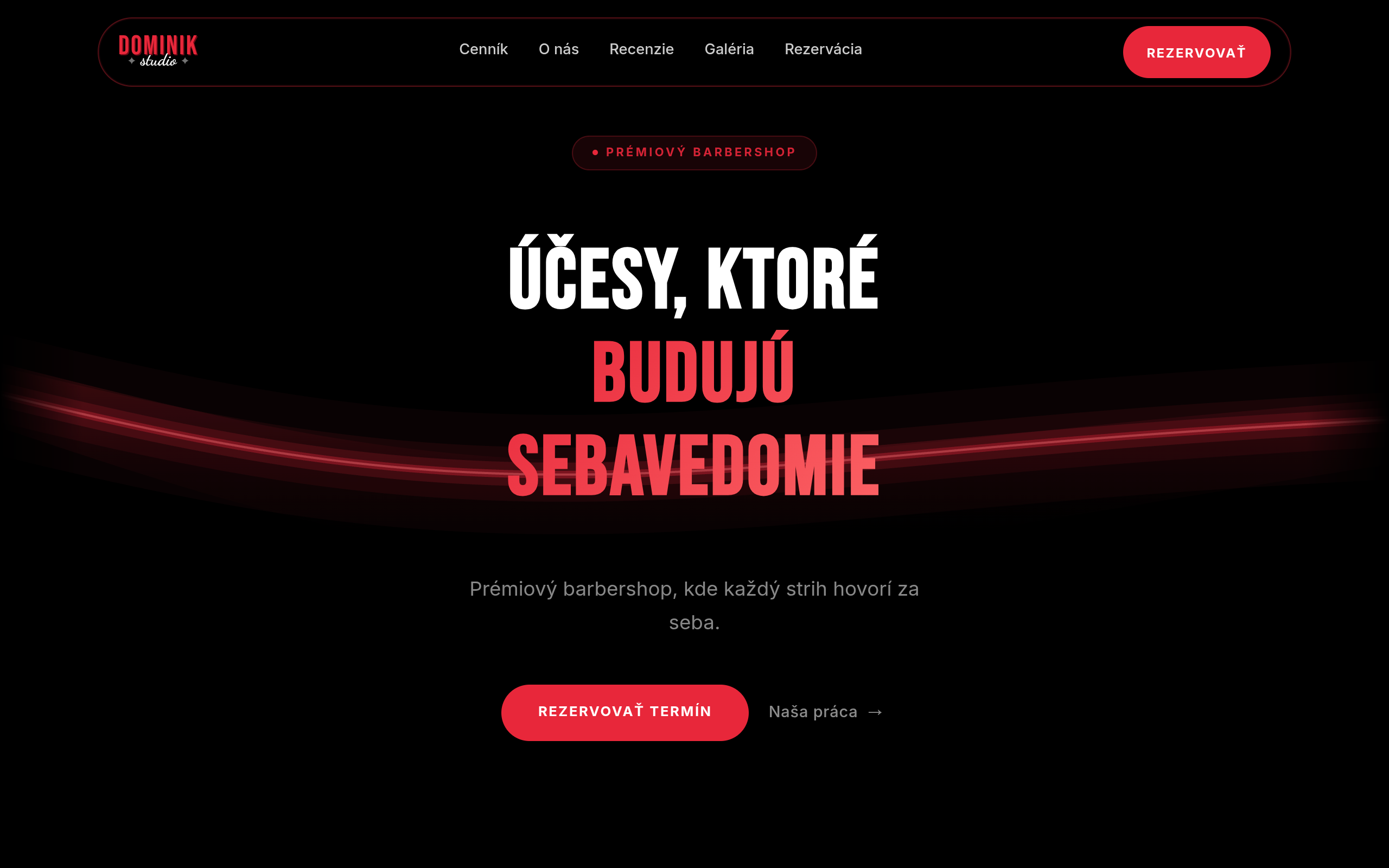 Dominik Studio – náhľad webu