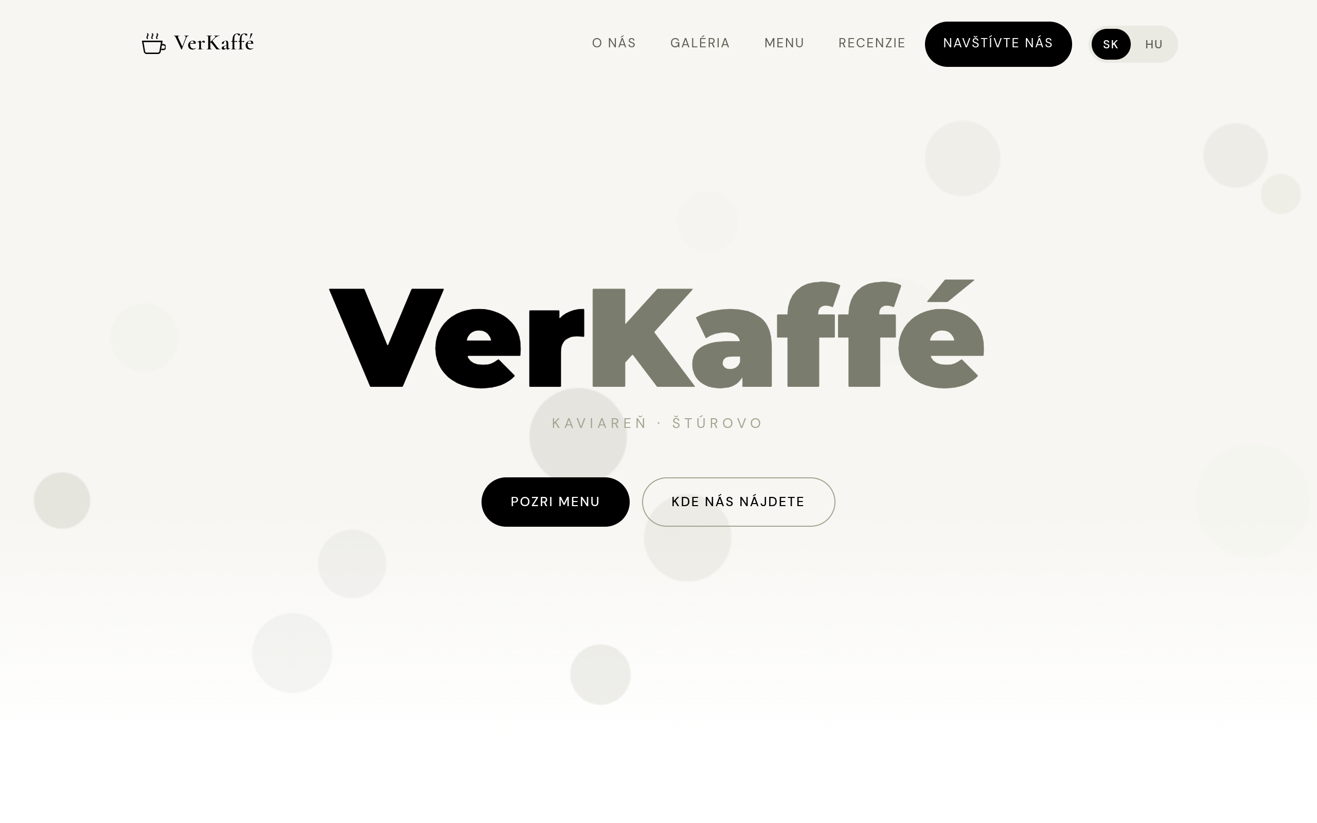 Verkaffe – náhľad webu